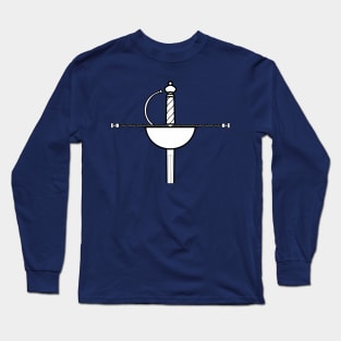 White Cup Rapier Sword Garnish Long Sleeve T-Shirt